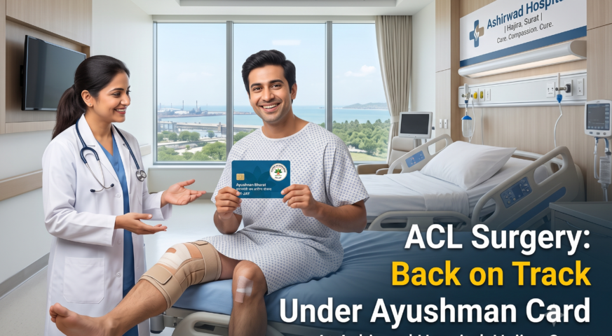 Ayushman Card ACL Surgery in Hajira, Surat | Ashirwad Hospital