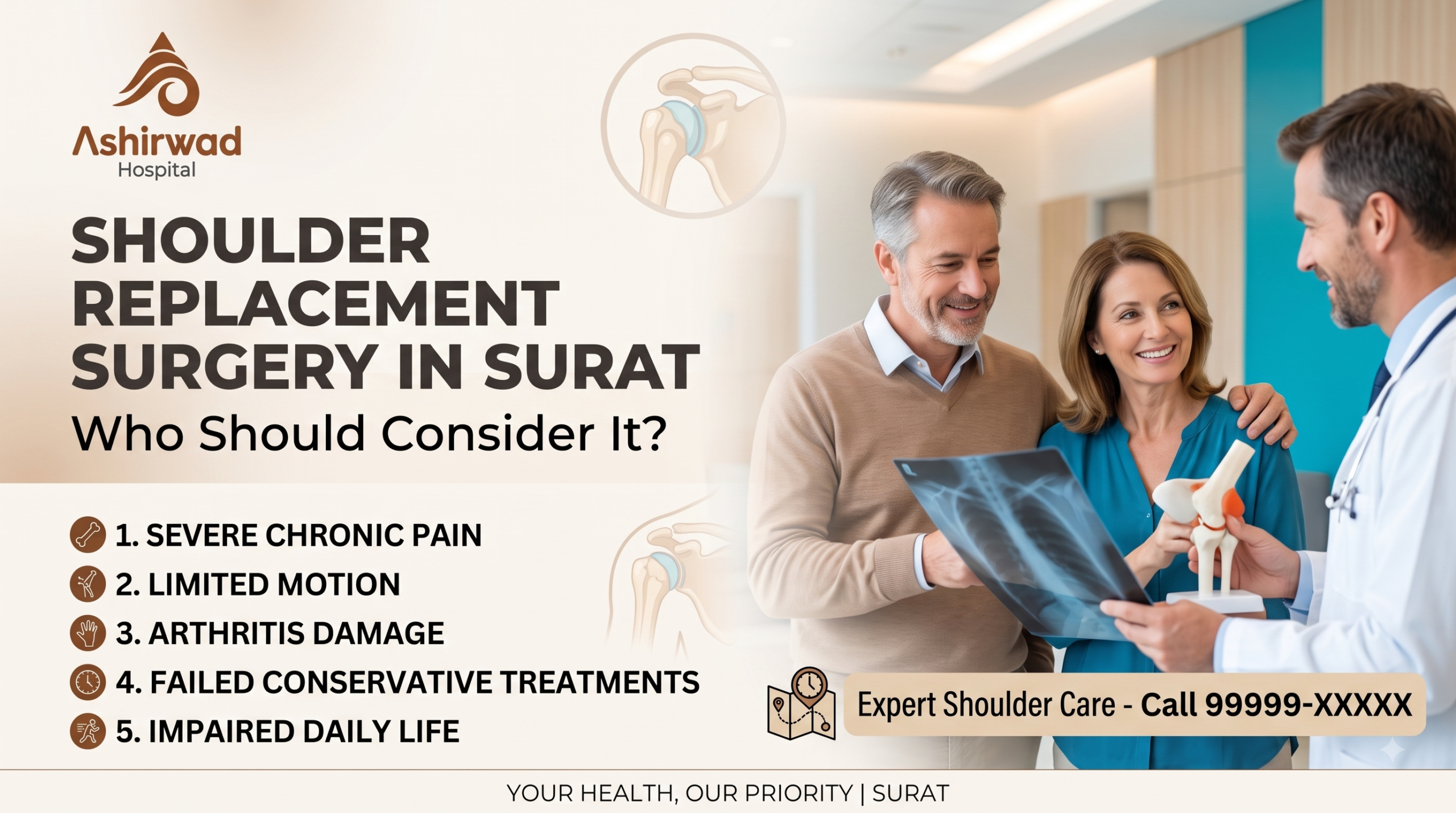 Shoulder Replacement Surgery in Surat Who Should Consider It