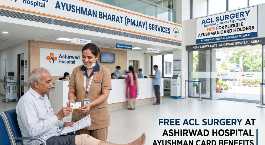 Ayushman Card ACL Surgery Near Athwa Gate | Ashirwad Hospital