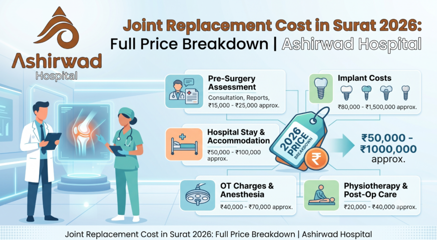 Joint Replacement Cost in Surat 2026: Full Price Breakdown | Ashirwad Hospital