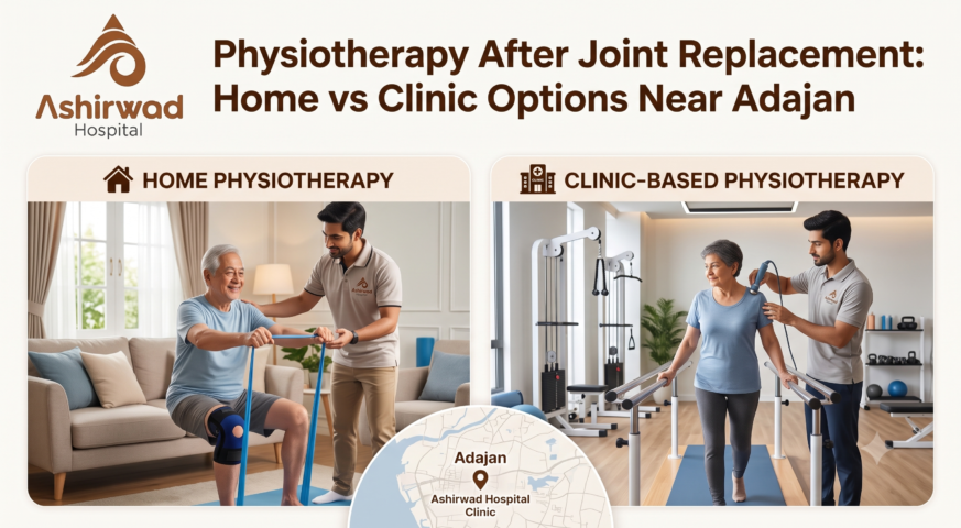 Physiotherapy After Joint Replacement: Home vs Clinic Options Near Adajan