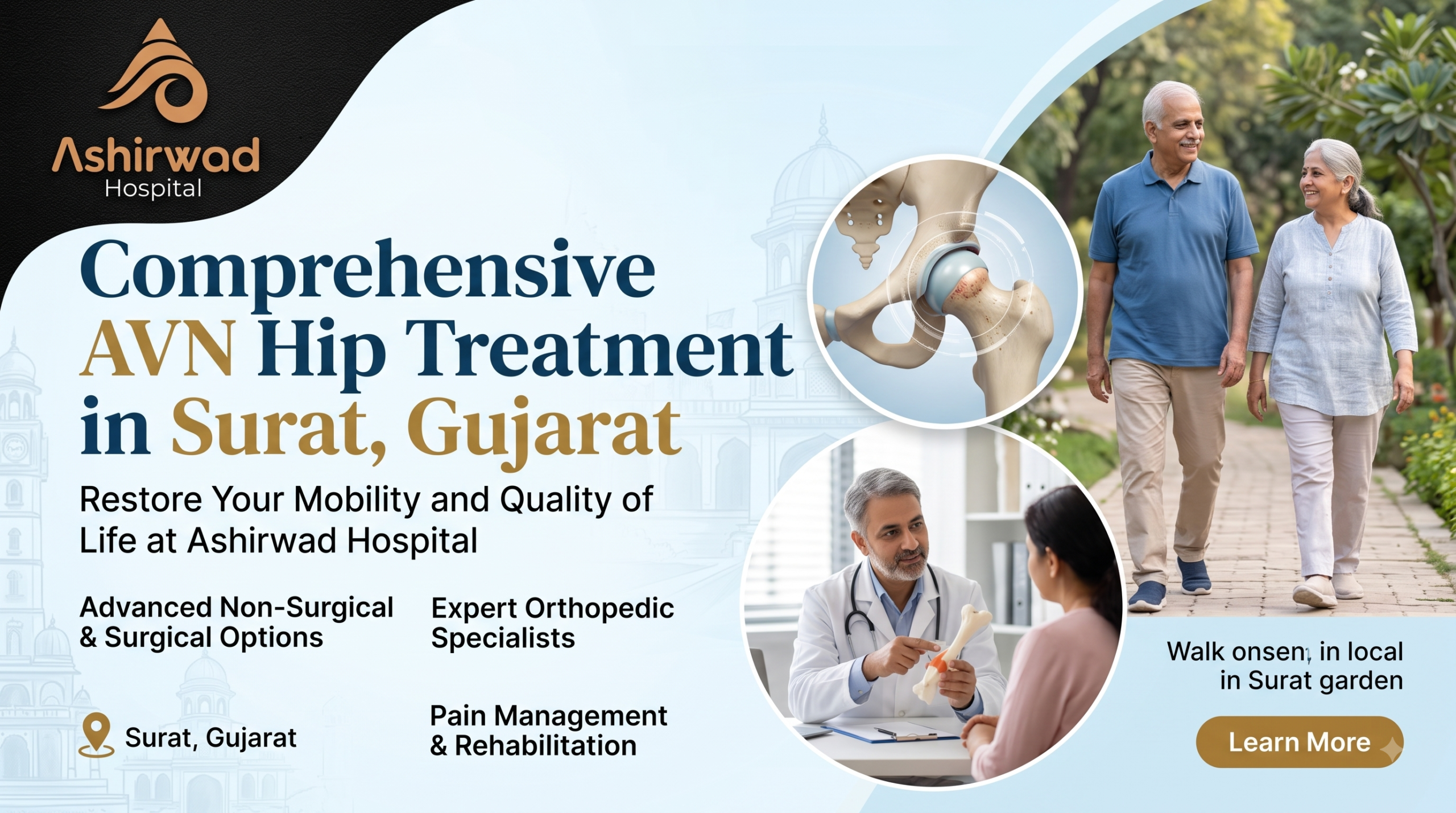 AVN Hip Treatment in Surat, Gujarat | Ashirwad Hospital